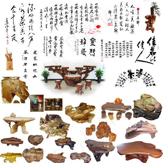传统茶文化元素(9449X9449(DPI:300))psd模版下载