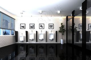 男公共卫生间模型