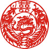 矢量剪纸图案-龙cdr矢量模版下载