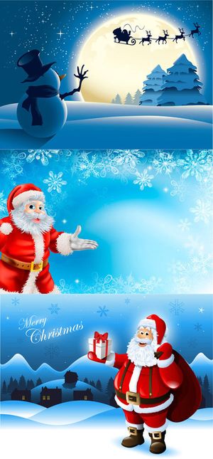 圣诞老人背景