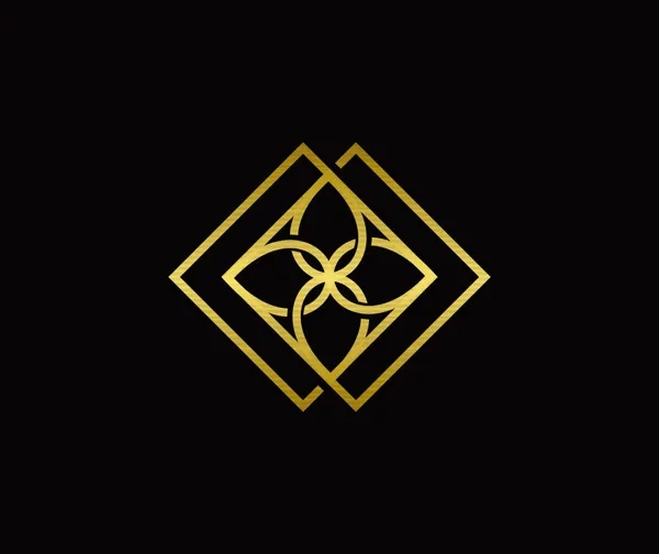 重叠交叉花朵标志eps,ai矢量模版下载