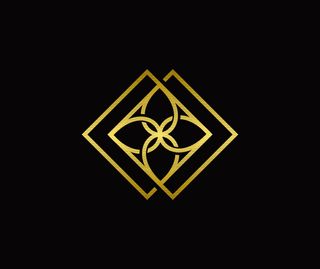 重叠交叉花朵标志