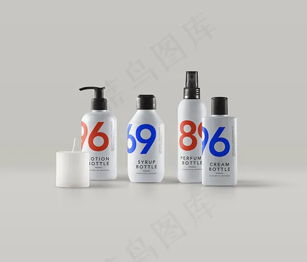 化妆品包装样机psd模版下载
