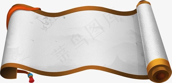 中国风卷轴