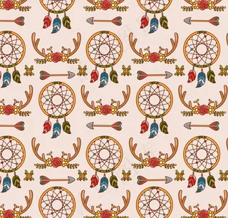 捕梦网无缝背景