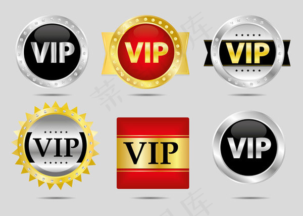 VIP图标设计,免抠元素ai矢量模版下载