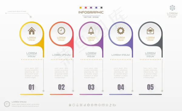 意信息图表标签,免抠元素eps,ai矢量模版下载