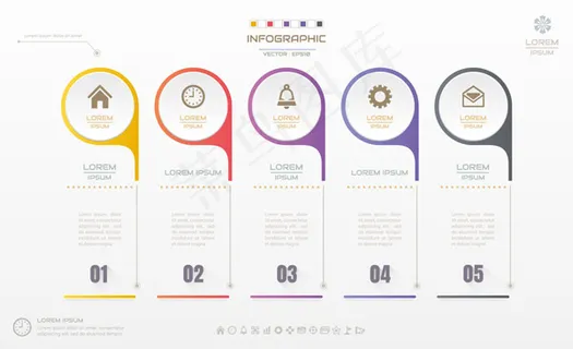 意信息图表标签,免抠元素