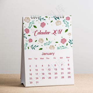 创意台历日历样机