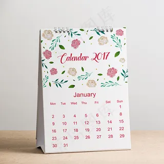 创意台历日历样机