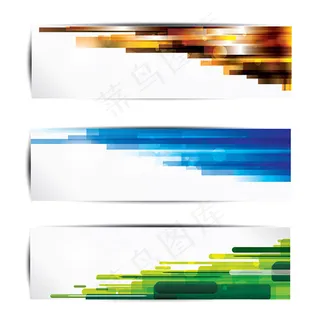 动感彩色Banners