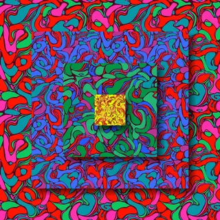 油彩花纹层叠背景