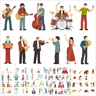 各式各样人物矢量