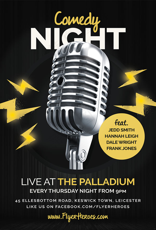 麦克风酒吧海报