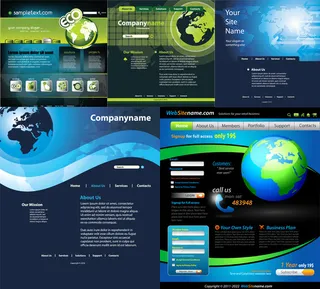 科技感网页模板