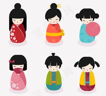 可爱日本娃娃