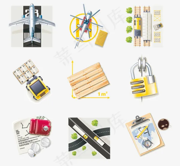 交通工具图标,免抠元素eps,ai矢量模版下载