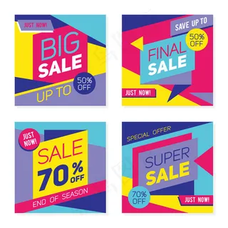 折纸促销海报横幅