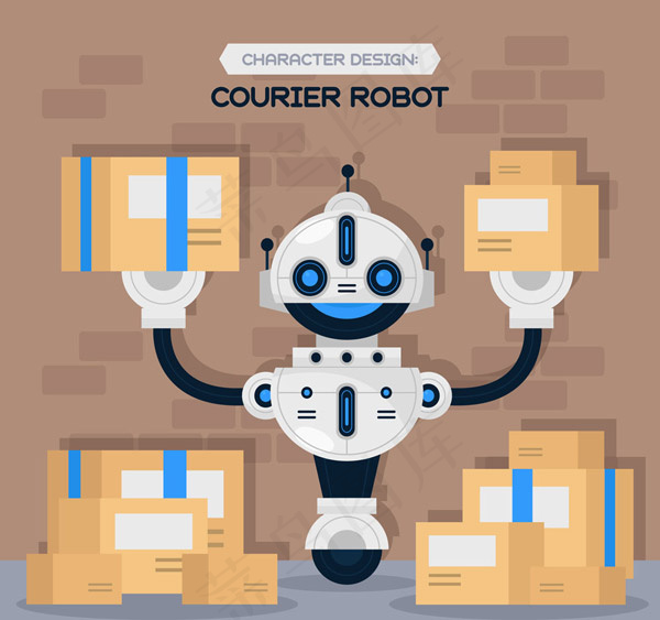 搬运快递的机器人
