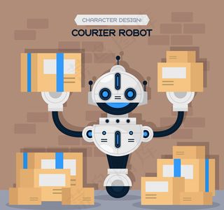 搬运快递的机器人