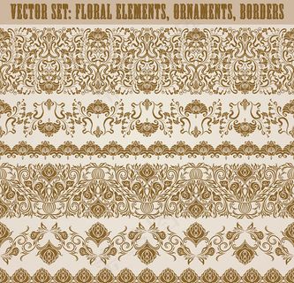 欧式古典花纹边框