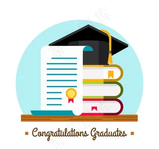 毕业证和博士帽