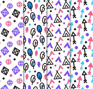 部落元素无缝背景