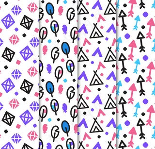 部落元素无缝背景