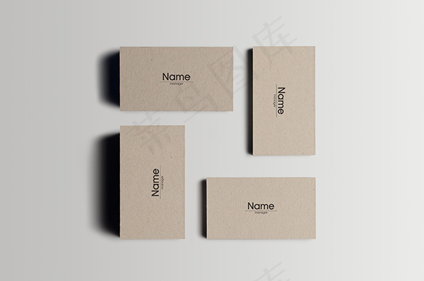 牛皮纸名片样机