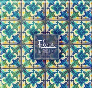 花纹地砖背景