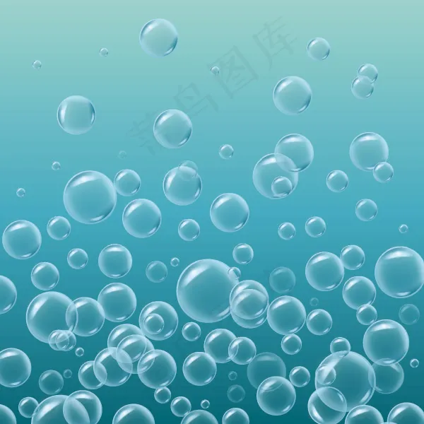 蓝色气泡背景eps,ai矢量模版下载