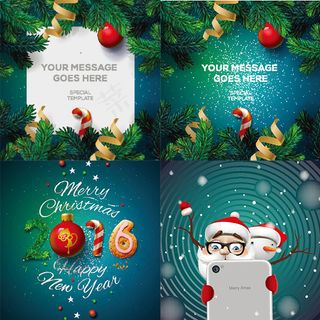 卡通圣诞节海报