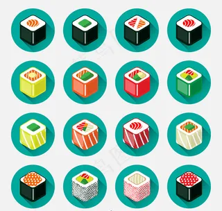 日本寿司图标,免抠元素