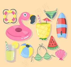 夏季度假物品