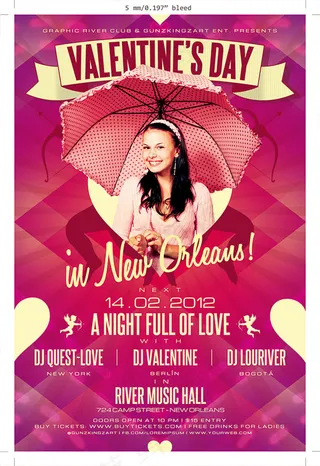 情人节创意海报