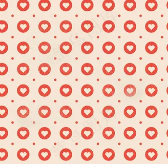 圆形爱心无缝背景
