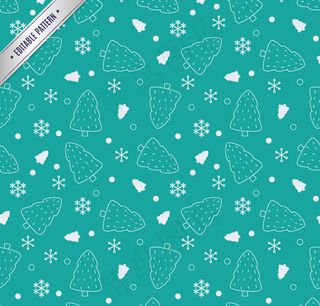 圣诞树无缝背景