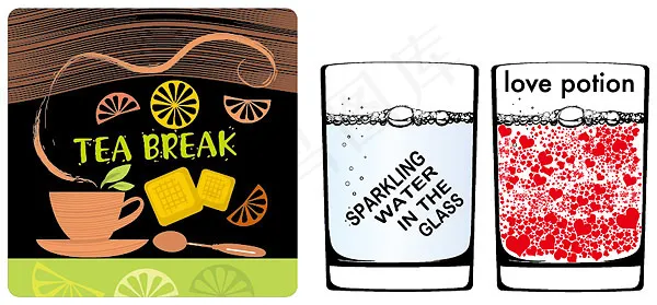 饮料饮品矢量eps,ai矢量模版下载