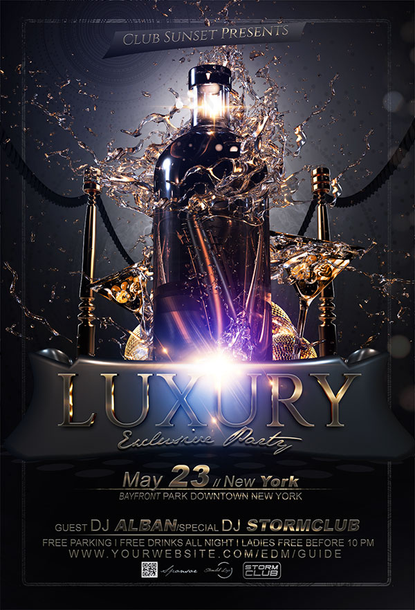 奢华夜店主题海报