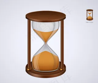 时间沙漏图标,免抠元素