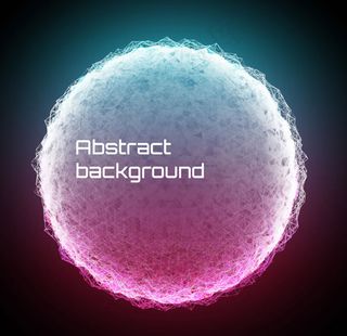 圆球形背景矢量