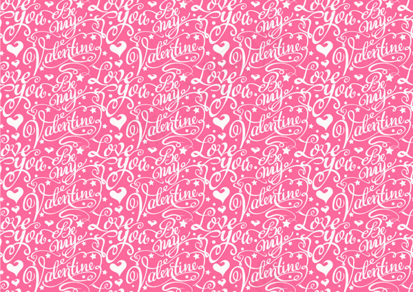 情人节艺术字背景