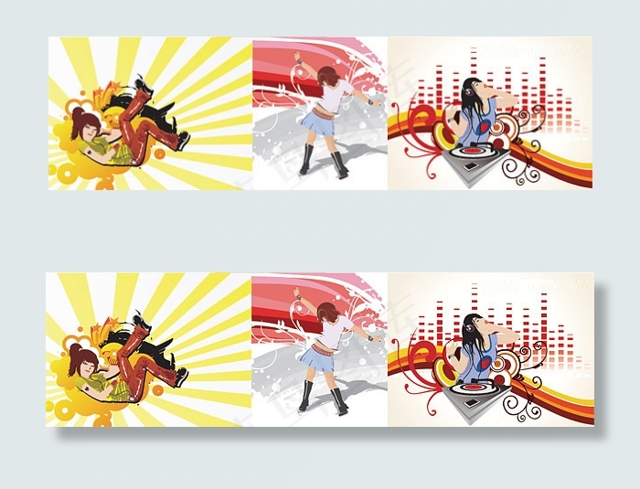 潮流女性主题插画