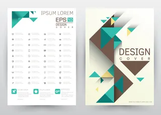 几何元素画册封面