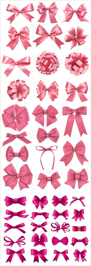 精美蝴蝶结矢量