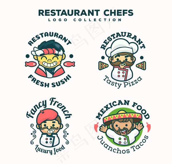 厨师餐馆标志