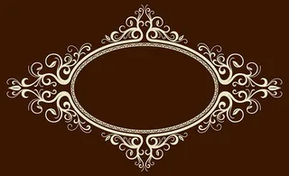 椭圆形欧式边框