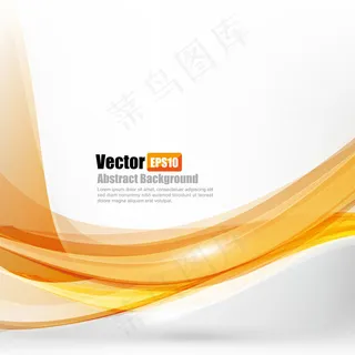 橙色波浪曲线背景 橙色波浪曲线背景