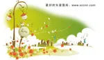 韩国矢量手绘风景插画_11cdr矢量模版下载