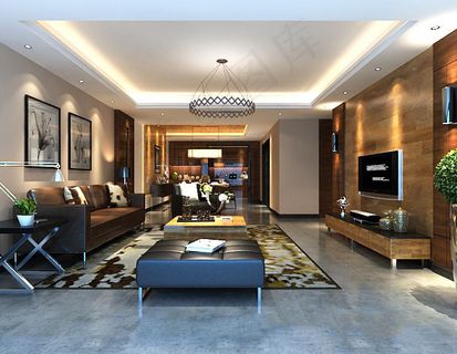 现代客厅模型